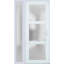 Façade extérieure pré-montée Fibre de verre porte givrée / Manux 8552 blanc soie / côté extérieur fenêtre / bureau Portes d'entrée commerciales et résidentielles Garage de garage-W30 + 16 po x H80 po -Ins droite-98196063-98196060-98196066