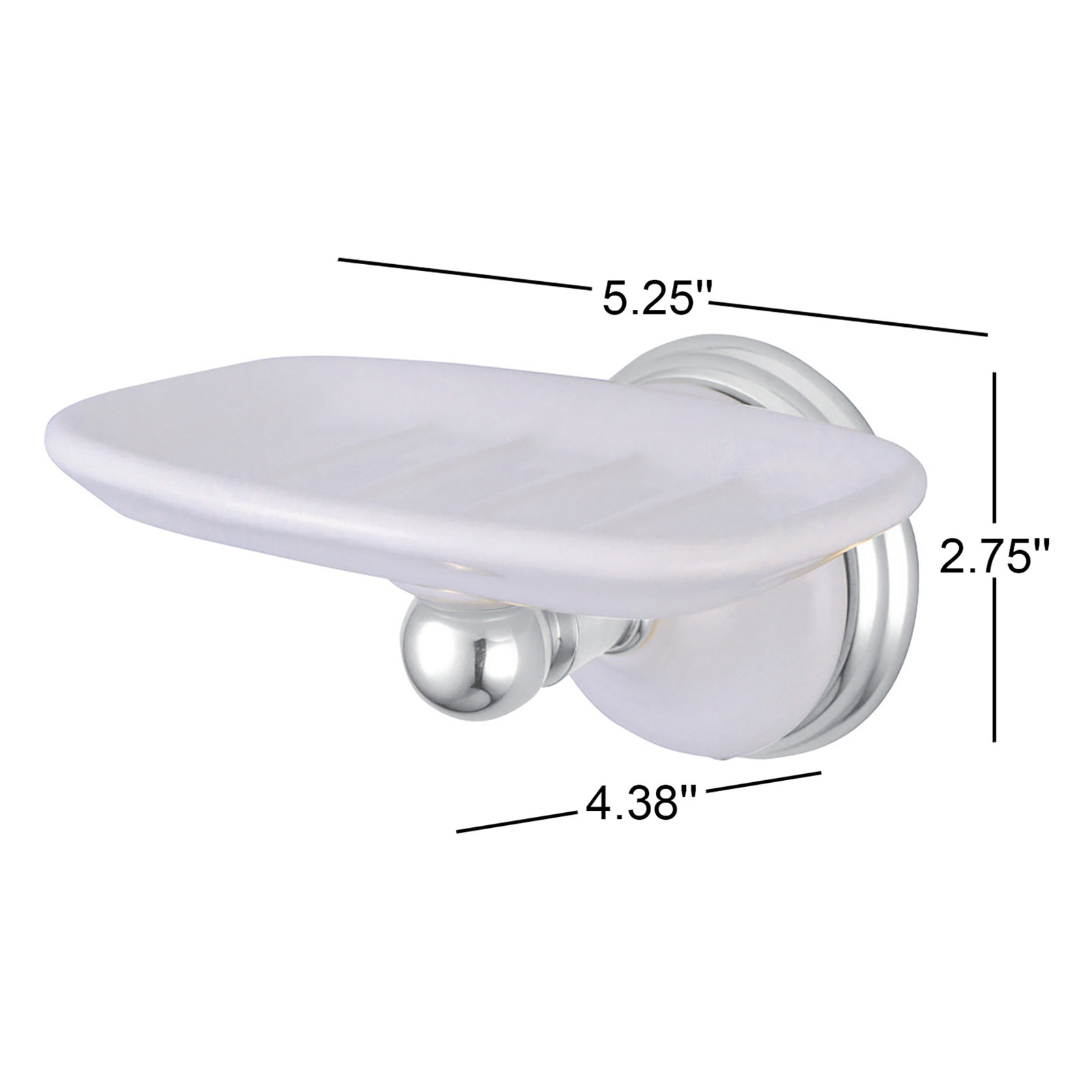 Kingston Brass Victorian Soap Dish, Polished Chrome