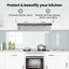 Vidaxl Kitchen Backsplash White 80 X 40 Cm Tempered Glass-119815095-119815115
