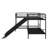 L-Shaped Bunk Bed With Slide And Ladder