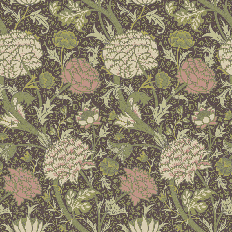 Alexavia Cray Floral Trail 10.05m x 53cm Wallpaper Roll, Multicolor Green