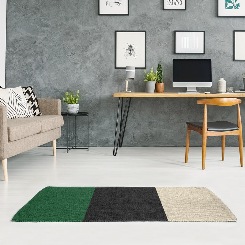 Chenille Striped Indoor Rug, Rectangle 5' x 7'