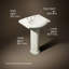 Devonshire Ceramic 25" Pedestal Bathroom Sink with Overflow-730811353-705519543