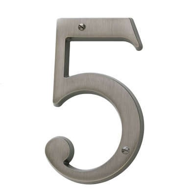 4.75" H Brass House Number