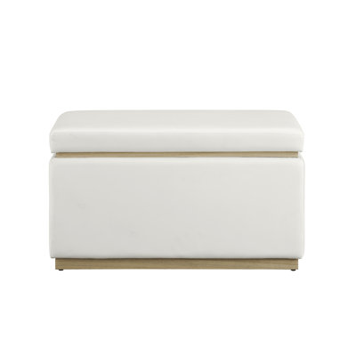 Atreju Faux Leather Ottoman