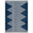 Geometric Navy/Blue Indoor/Outdoor High-Low Area Rug-515871116