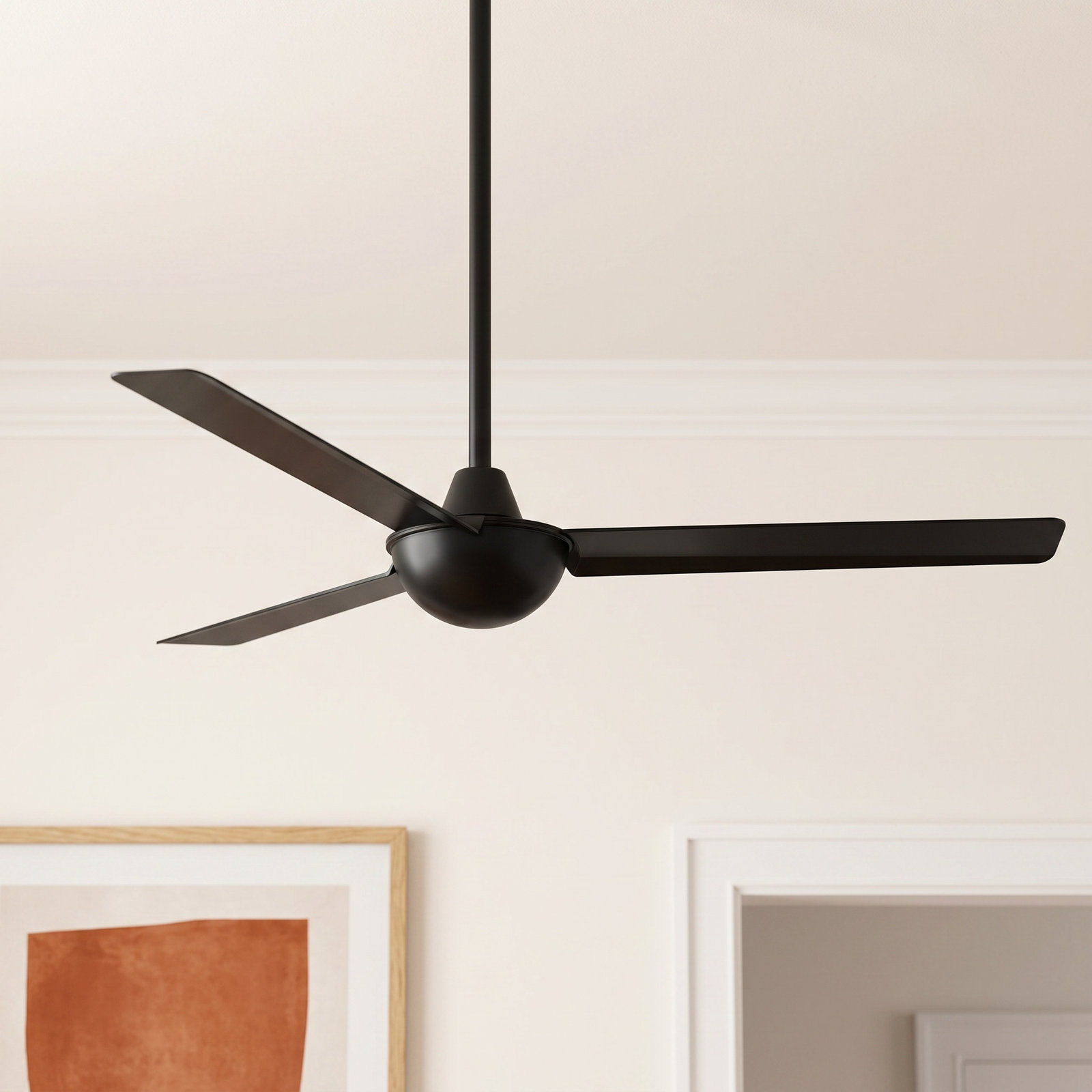 52" Ceiling Fan, Black