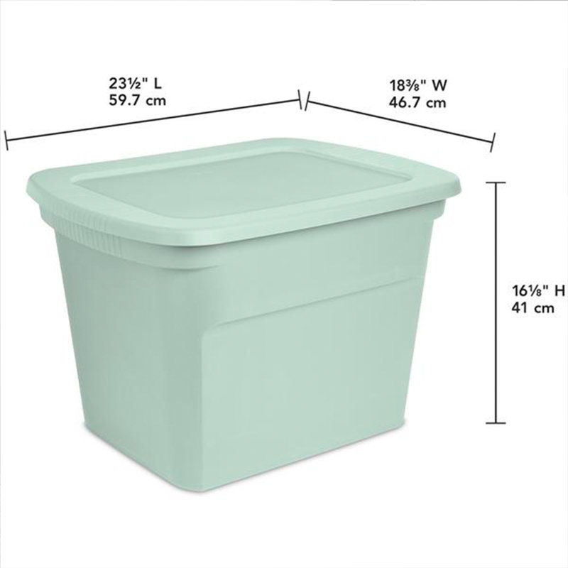 Sterilite Plastic Stackable Storage Tote Container Bin