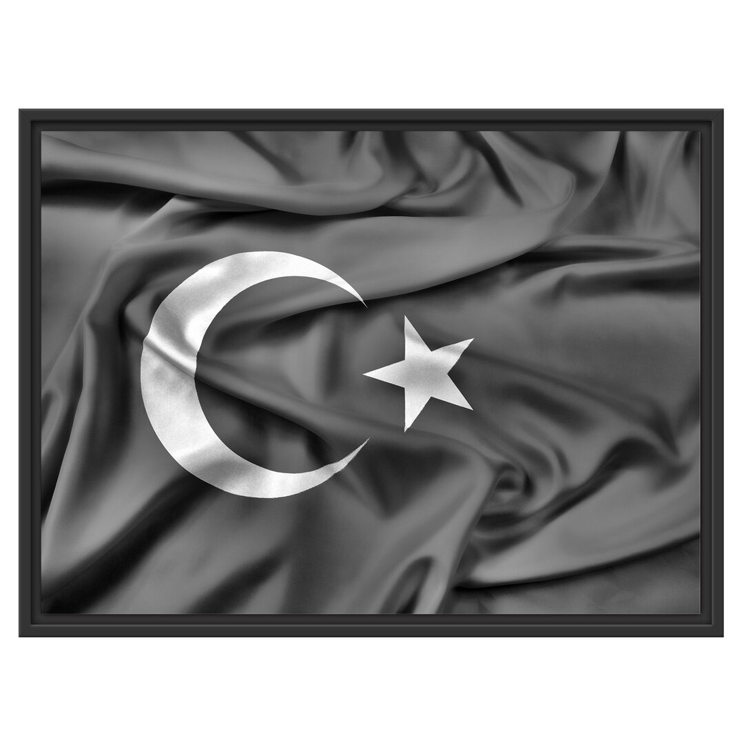 Gerahmtes Wandbild Turkey flag, Türkei Flagge