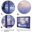 «Purple River Winter Windows IV - Winter Landscape», art mural-1337451561-1337451541