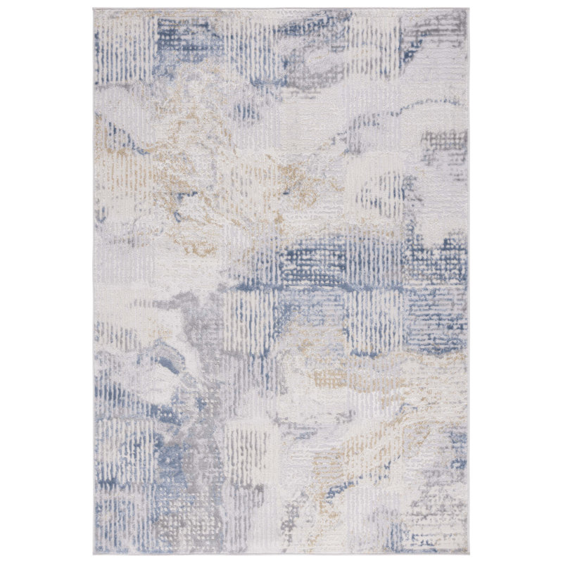 Palma Performance Abstract Rug, Rectangle 5'3" x 7'6"