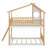 Timber Twin-On-Twin Bunk Bed Adorned With A Canopy Roof