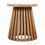Table d'appoint d'extérieur en bois d'acacia-434278148