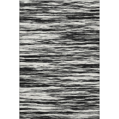 Premium Machine Washable Prisco Black Rug