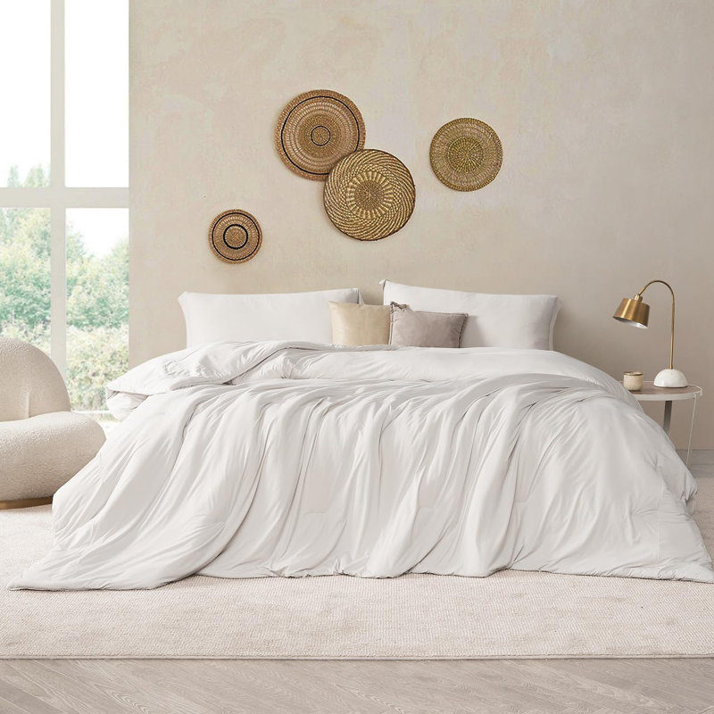 Cool It Boi - Coma Inducer Oversized Comforter Set, King Comforter + 2 King Shams, Ivory