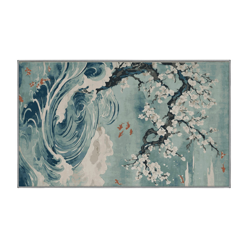 Machine Washable Gray Area Rug, Rectangle 8' x 10'