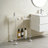 Acrylic Bar Cart Rolling Serving Cart with 4 Lockable Wheels Acrylic Rolling Side Table