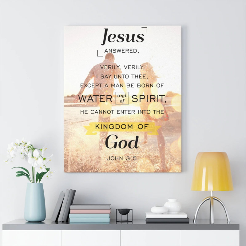 Water And Of Spirit - Wrapped Canvas Print, 41cm H x 30cm W