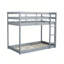 Solid Wooden , Solid Rubber Wooden over Loft Bed with Ladder ,Upper and Bottom Bed Platforms crafted with Strengthened Slats-285519106