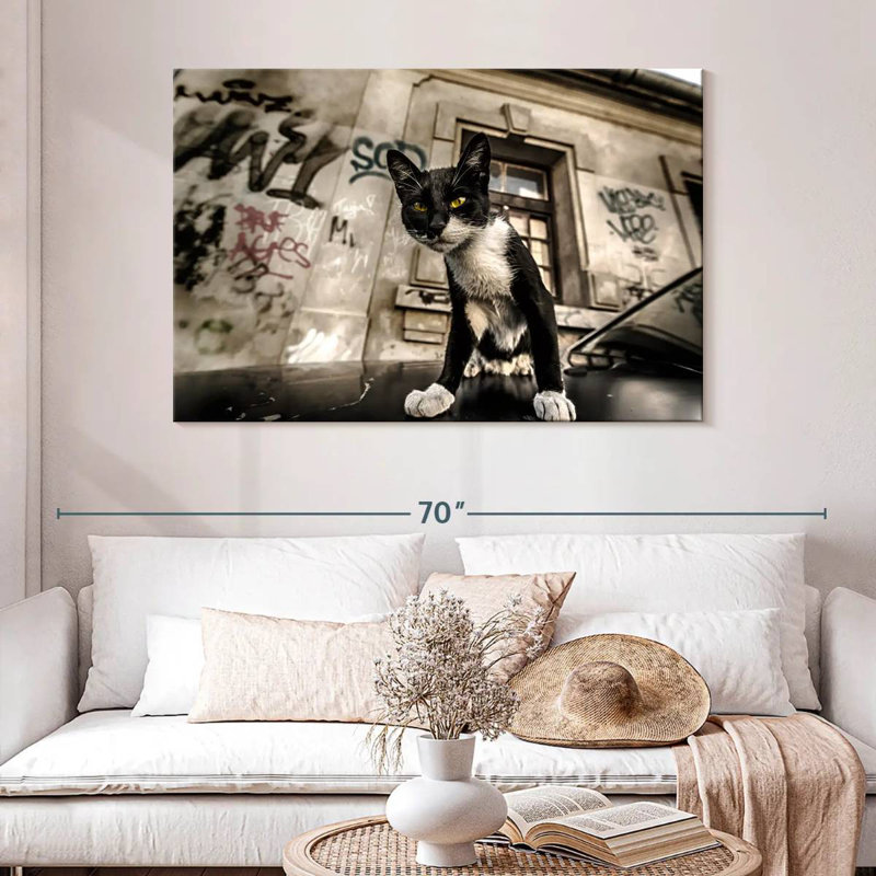 Brampt Alley Cat, 32" H x 48" W