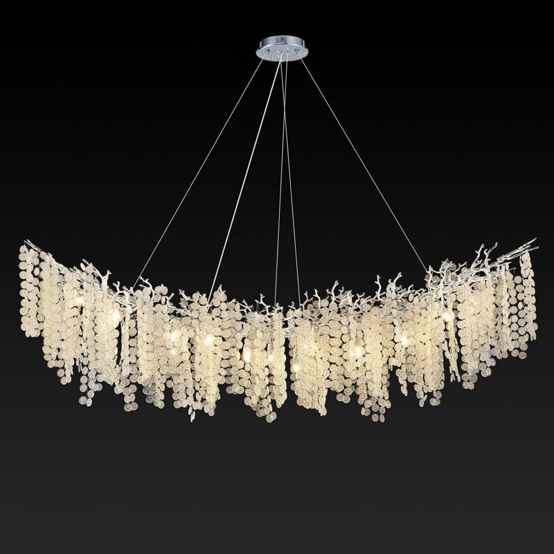 Lustre en cristal, Argent argent