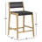 Pai Counter Stool with Solid Wood Frame