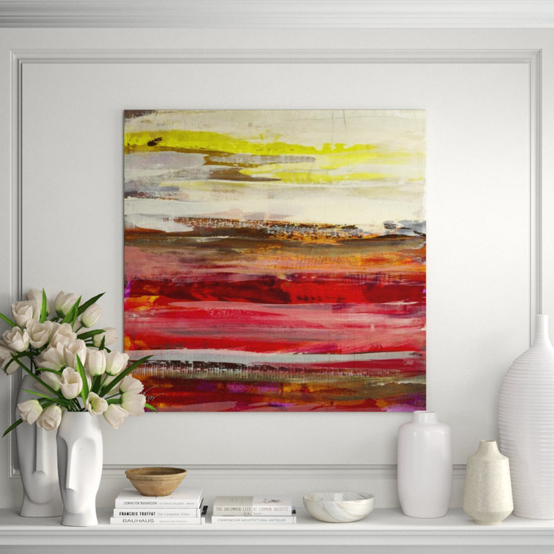 Pomegranate VI Painting by Maeve Harris, 40" H x 40" W, Outdoor