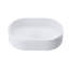 Dowell 6004 Modern Bathroom Design Fluted Oval Ceramic Vessel Sink - Gloss White-118230132