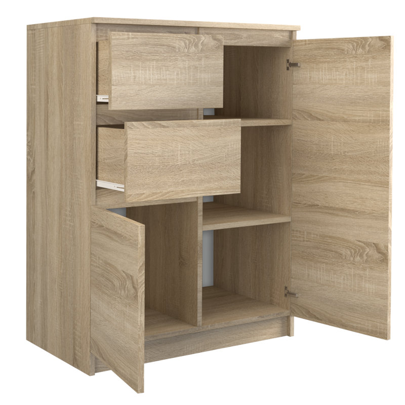 Spacek 70cm W 2 - Drawer Chest of Drawers, Sonoma