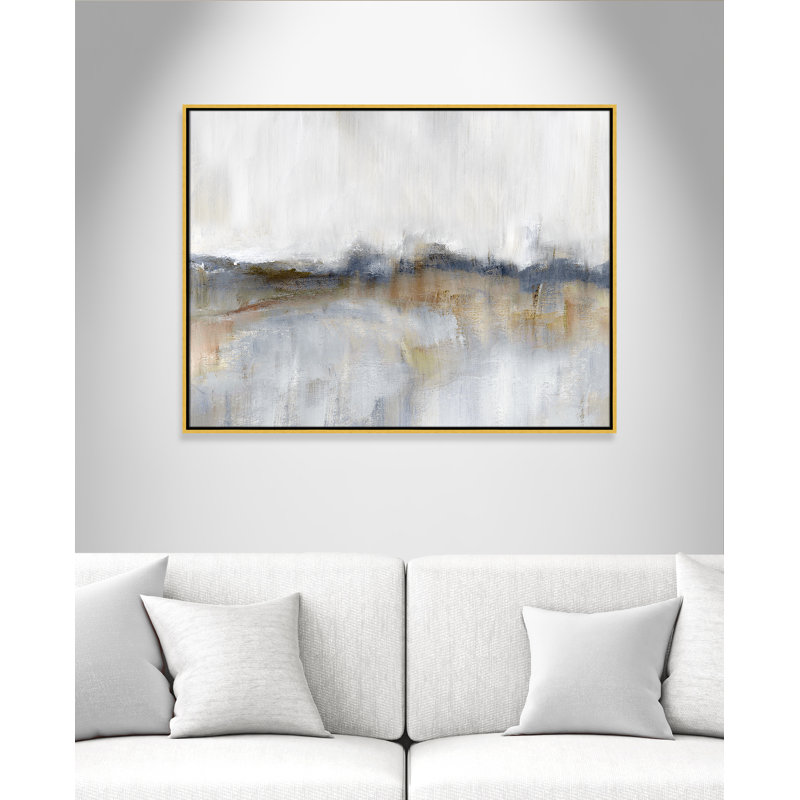 Autumnal Tide by Nan - Floater Frame Print on Canvas, 31.5" H x 41.5" W, Gold