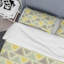 Ensemble de housse de couette en microfibre jaune / brun 3 pièces-522491770