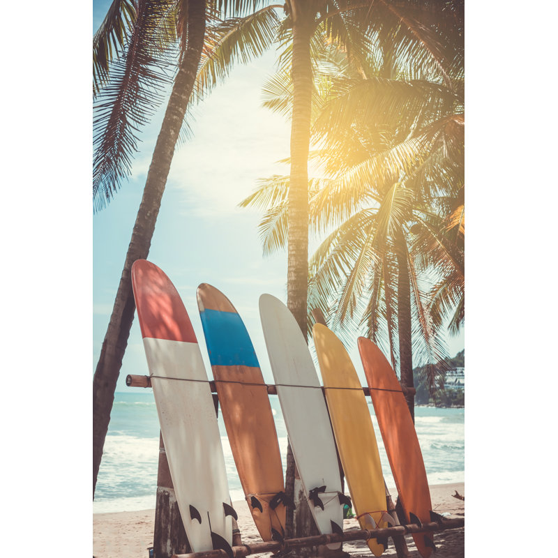 Summer Beach by Suwaree Tangbovornpichet - Wrapped Canvas Print, 46cm H x 30cm W x 3.8cm D