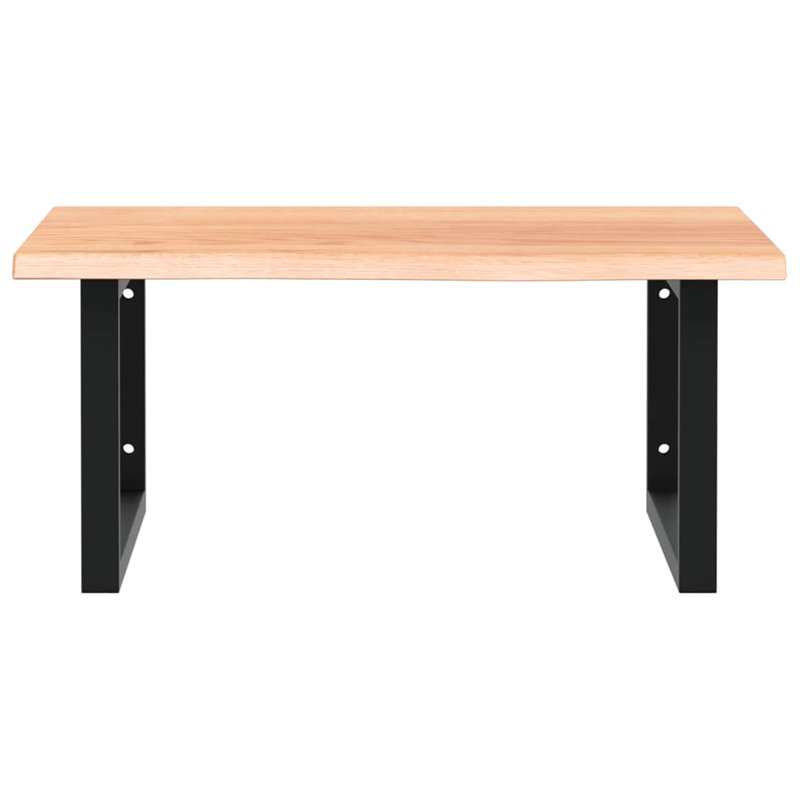 Asie 60cm Solid Wood Bathroom Vanity Top, Oak/Black