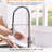 Touchless Kitchen Faucet, Brushed Nickel, Contemporary Enchantment, Single Handle, Ceramic Filler, Brass Motion Sensor Activated Tap, Fascination,-1064737047