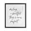 «A Beautiful Thing Is Never Perfect», reproduction sous verre encadrée, design par lettré et doublé-2143055948-2143055954
