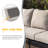 5 Piece Sofa Seating Group with Olefin Cushions