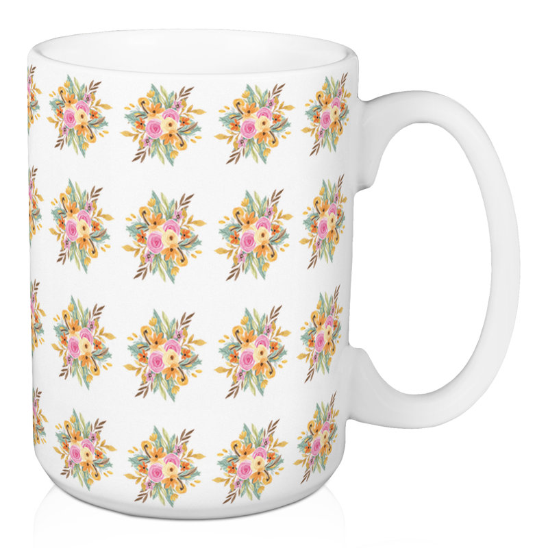 Tasse à café à feuilles jaunes Hopp, 23, Éclat de fleurs