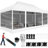 10x20 Canopy Tent, Heavy Duty Pop up Canopy with Sidewalls, Waterproof Easy Setup Canopy with Mosquito Netting, Outdoor Instant Screen Tents for Parties, Wedding, Backyard with Carry Bag-98674718