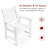 Aglaee Patio Dining Chair, All-Weather HIPS Outdoor Dining Armchair-1624419234