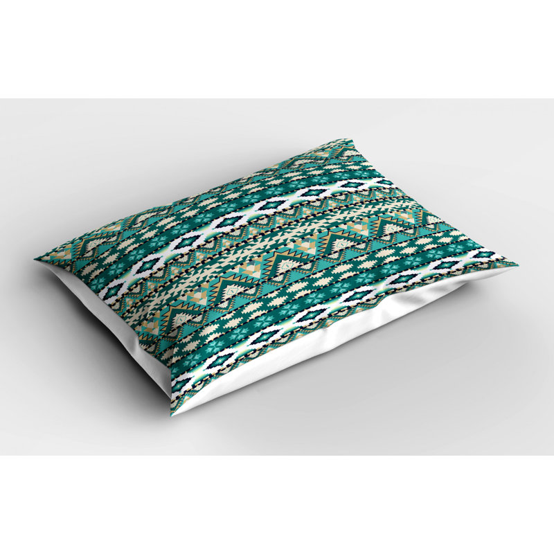 Primitive Polyester Geometric Sham Set, Twin