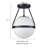 Kiegan Glass Semi Flush Mount