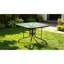 Table de salle à manger de patio de 35 pouces avec plateau en verre trempé Tangkula, table de bistro carrée pour 4 personnes avec trou pour parasol de 1,5 po et structure en métal robuste, table de salle à manger de patio pour la cour, la pelouse, la terrasse et la piscine