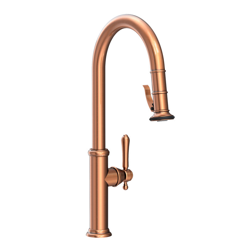 Pull-Down Kitchen Faucet - Trigger Spray, Antique Copper