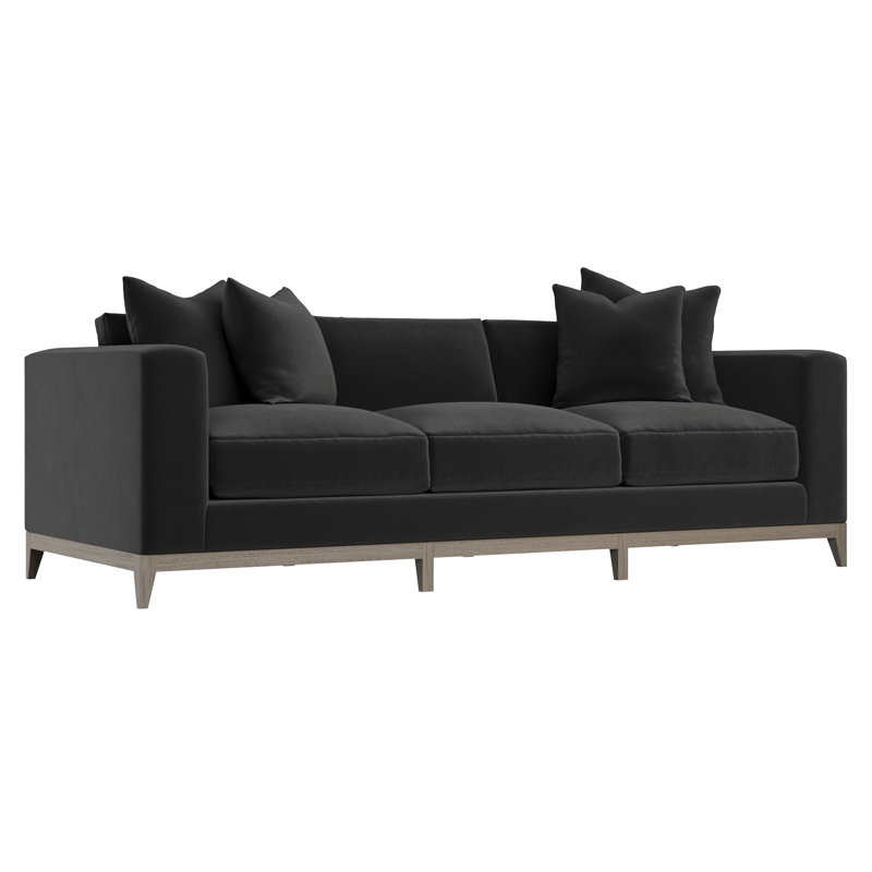 Noel Upholstered 100'' Sofa, Akiko Graphite Performance 5534-011, 27.50" H x 100" W x 40" D, Brown