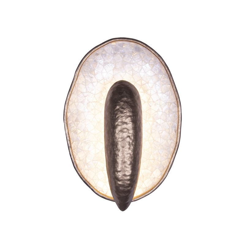 Spat 1 LT Pearlized Antique Brass Wall Sconce Kalco