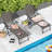 Sarie Outdoor Metal Chaise Lounge Set-619044793