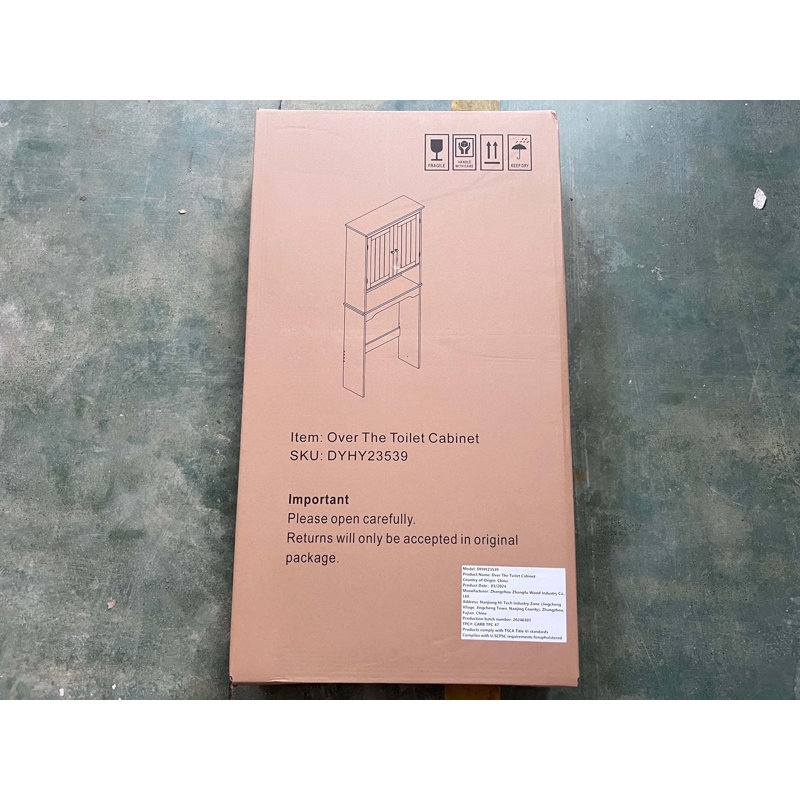 Armoire de rangement au-dessus de la toilette, tablette de salle de bain au-dessus de la toilette, organisateur d'armoire de rangement de salle de bain, économiseur d'espace de salle de bain en bois