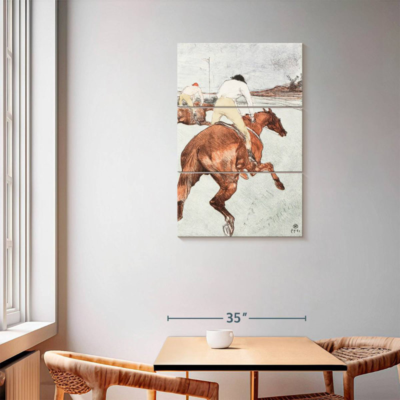 Sirci le jockey 1899, H 57 po x l 36 po