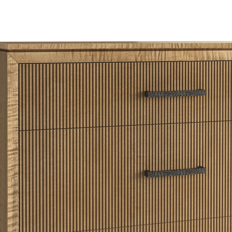 Loft 6 - Drawer Solid Wood Dresser, Brown