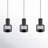 Casey 3 - Light Black Kitchen Island Pendant